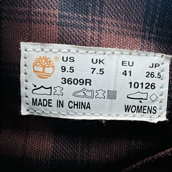 Timberland Earthkeepers Brown Leather Wooden Heel Half Chaps Ankle Booties - 9.5 - Picture 8 of 8